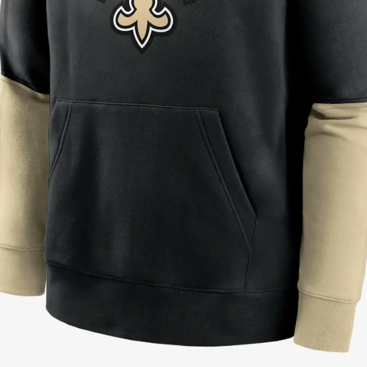Nike New Orleans Saints Sideline Team Issue Club Men's Nike Nfl Pullover Hoodie-4