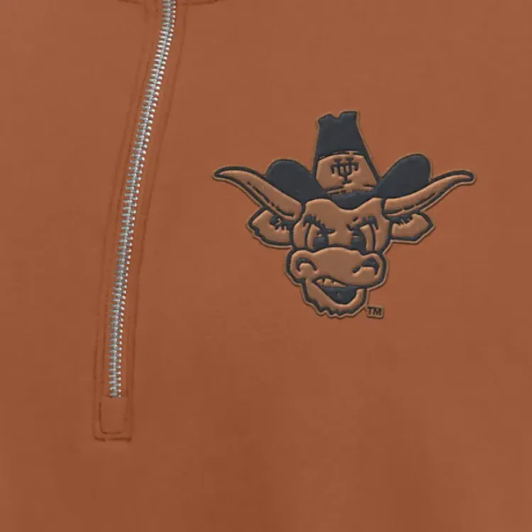 Nike Texas Longhorns Legacy Elevated Logo Women's Nike College Cropped 1/4-Zip Crew-2