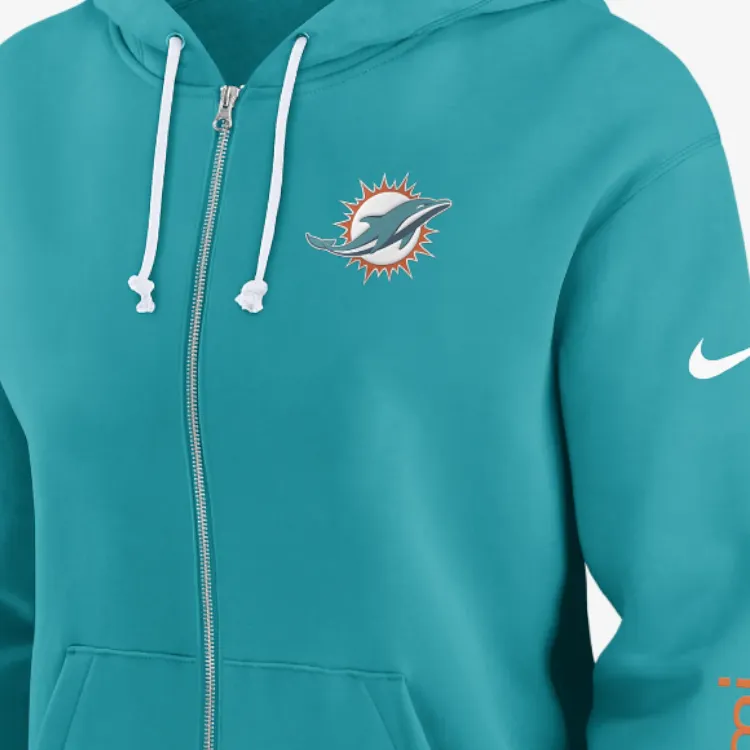 Nike Miami Dolphins Phoenix Women's Nike Nfl Full-Zip Hoodie-2