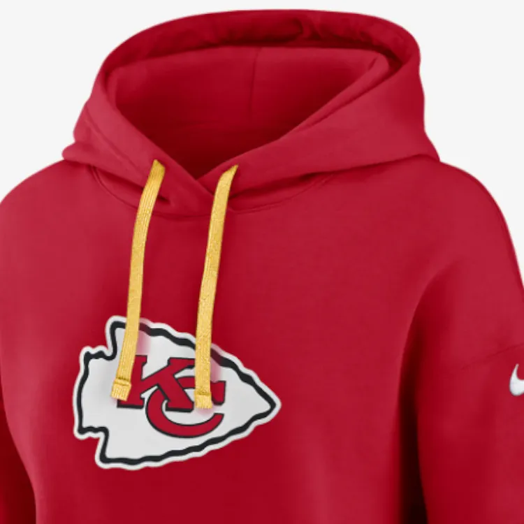 Nike Kansas City Chiefs Sideline Essential Women's Nike Nfl Pullover Hoodie-2