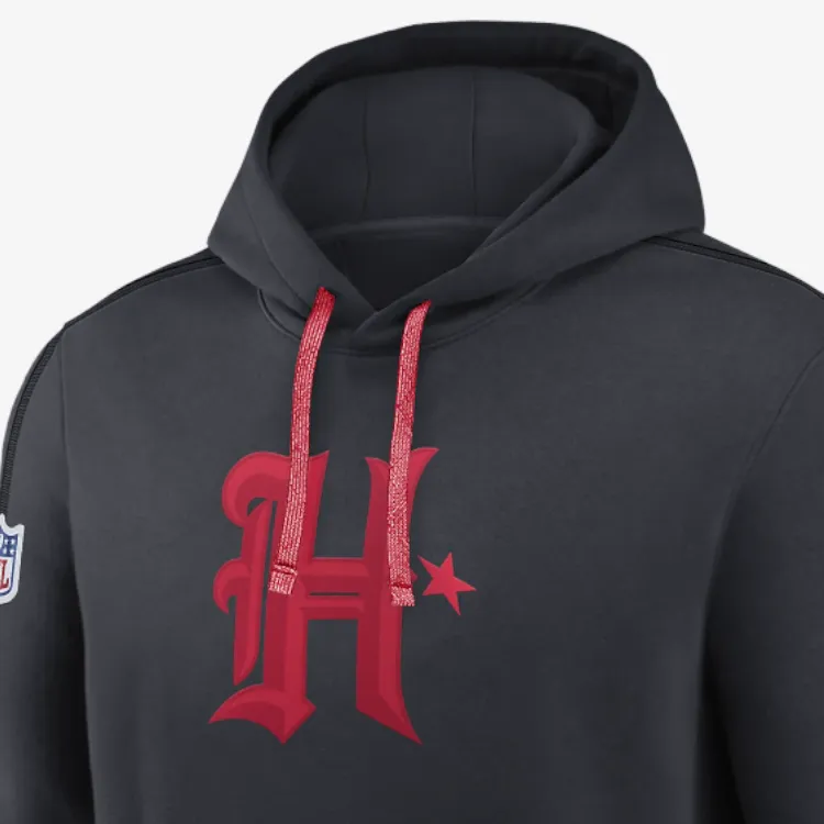 Nike Houston Texans Logo Team Issue Club Men's Nike Nfl Pullover Hoodie-3