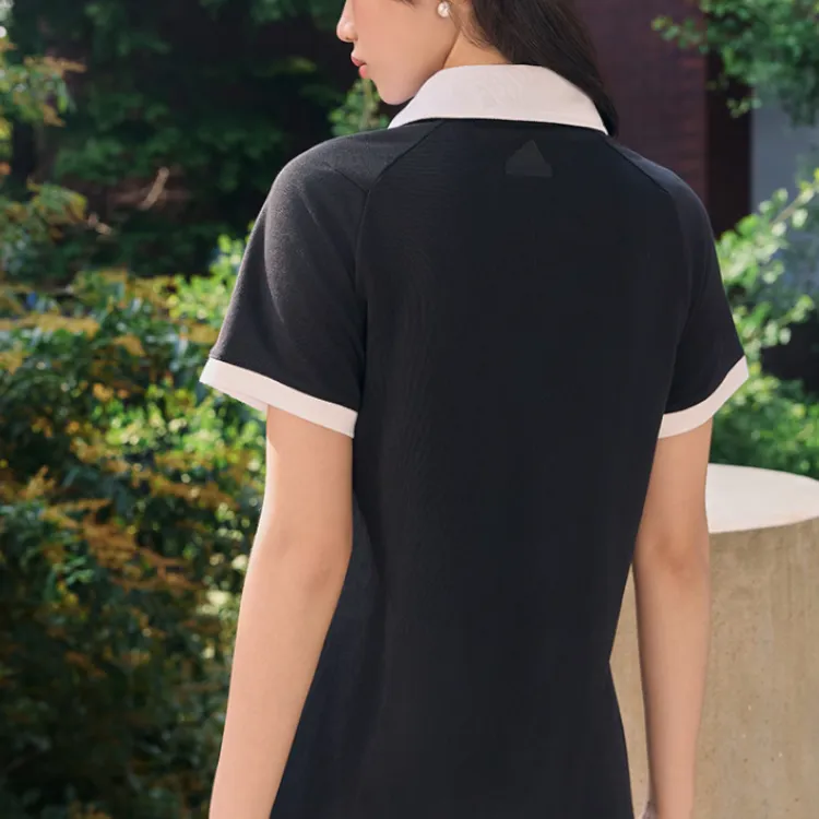 Adidas Verbiage Dress Short Sleeved Dresses Women's Black-4