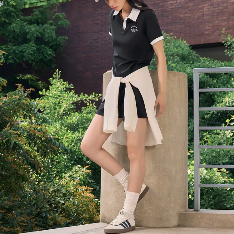 Adidas Verbiage Dress Short Sleeved Dresses Women's Black-2