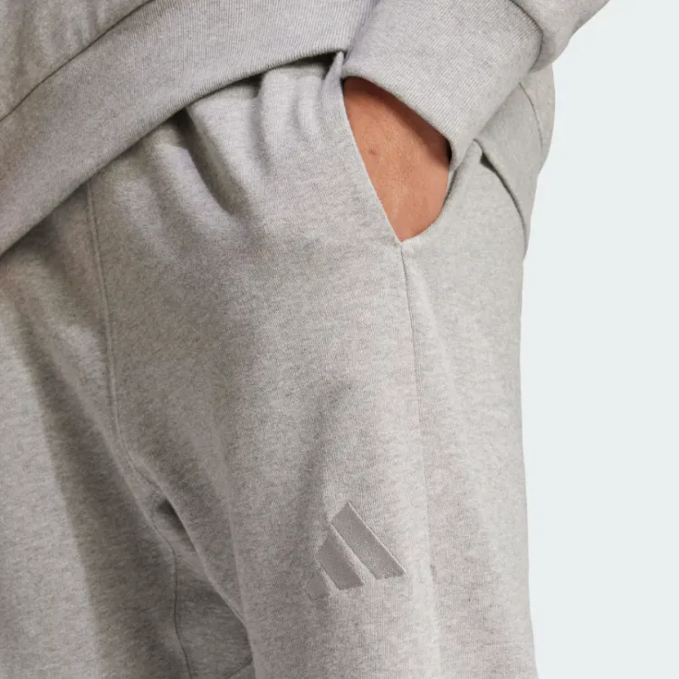 Adidas All Szn REGULAR TAPERED JOGGERS Knitted Sports Pants Men Medium Heather Gray-5