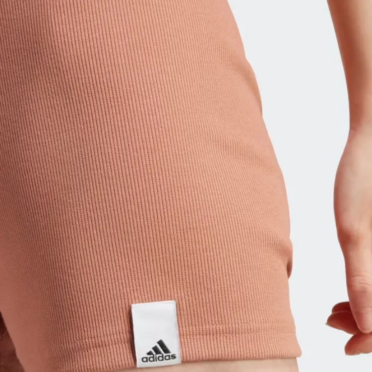 Adidas Lounge Casual Shorts Women's Clay Orange-4