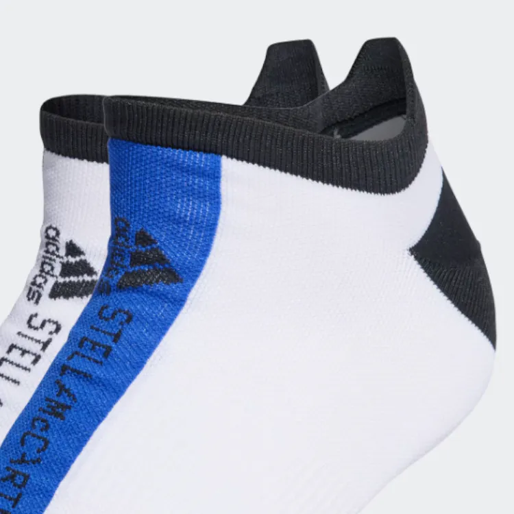 Adidas Stella McCartney No-Show Socks Women's 2 Pack Black/White/Cobalt Blue-1