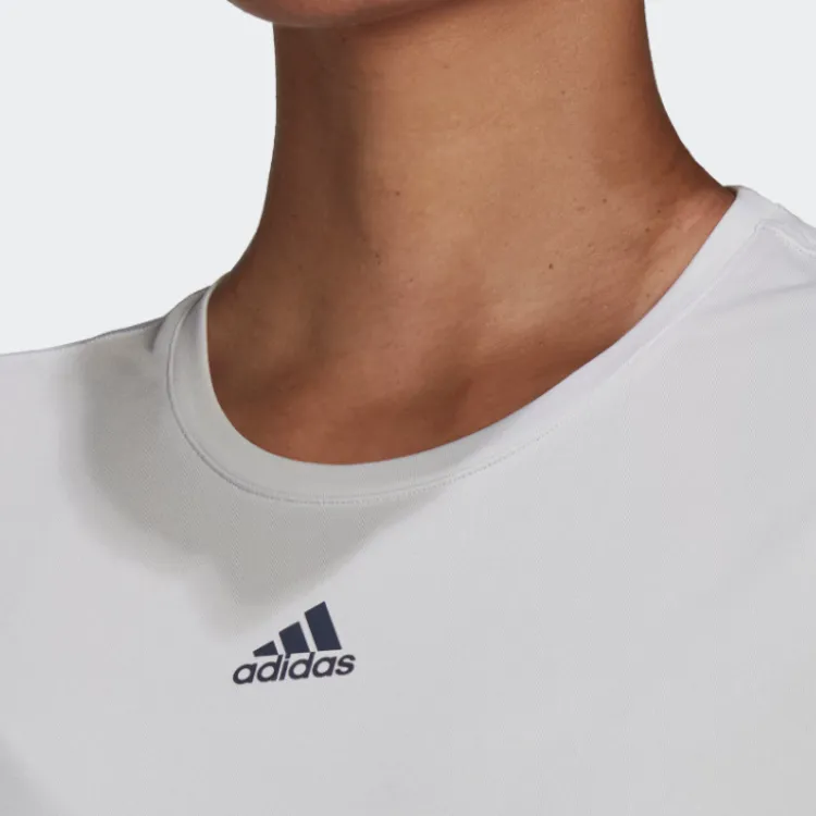 Adidas T Shirt Women's Gray White-4