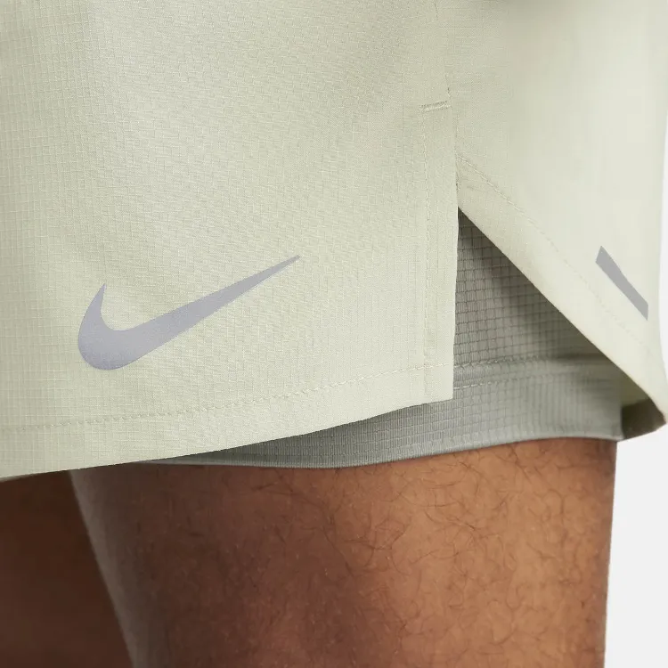 Nike Dri-FIT 7' 2-in-1 Running Shorts Sports Shorts Men's Beige Yellow-4