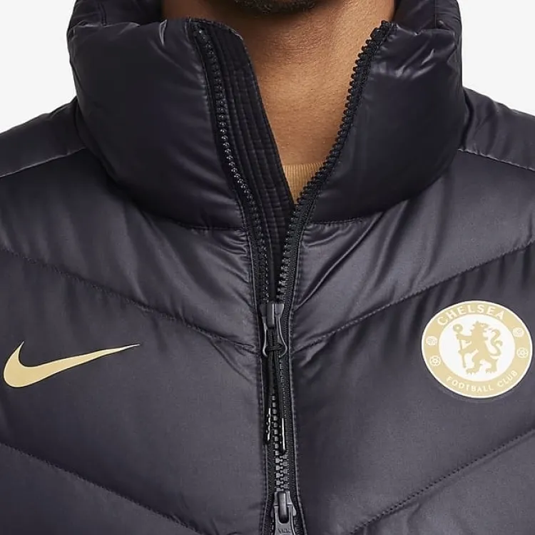 Nike Chelsea F.C. Windrunner Vest Men's Asphalt Blue/Asphalt Blue/Club Gold-4