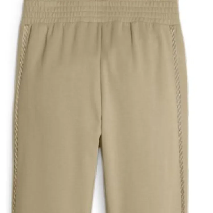 PUMA T7 High Waist Pants Knitted Sweatpants Women's Khaki-5
