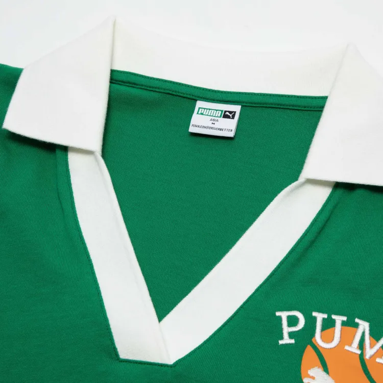PUMA CLASSICS Polo Shirts Women's Green-3
