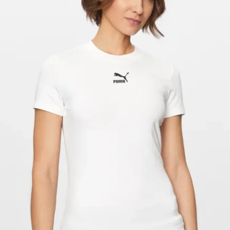 PUMA CLASSICS T Shirt Women's White-4