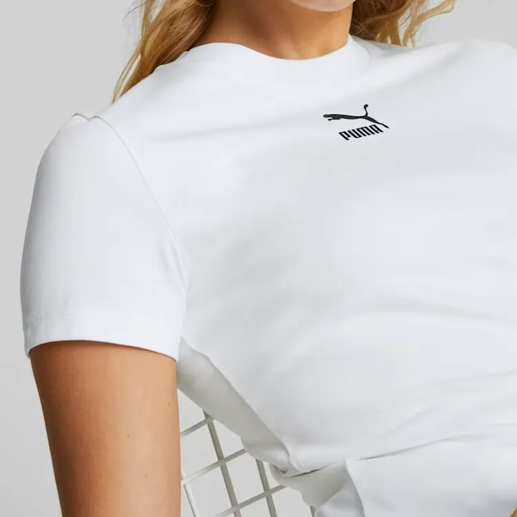 PUMA CLASSICS T Shirt Women's White-7