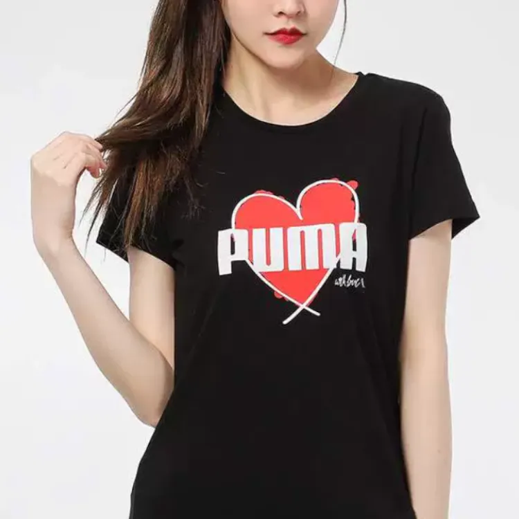 PUMA Set in Sleeve T Shirt Women's Black-5