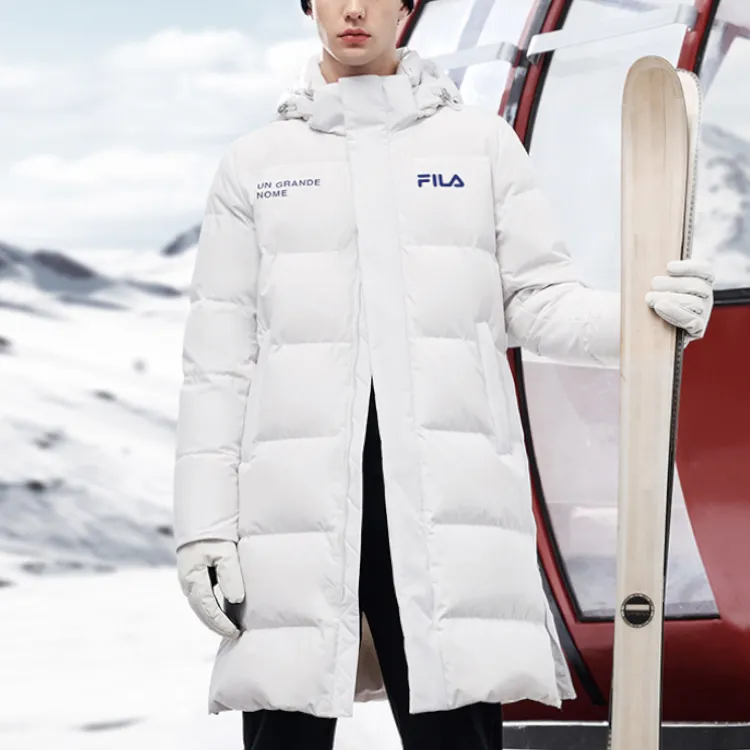 FILA Down Jacket Men's Cool Stone White-2