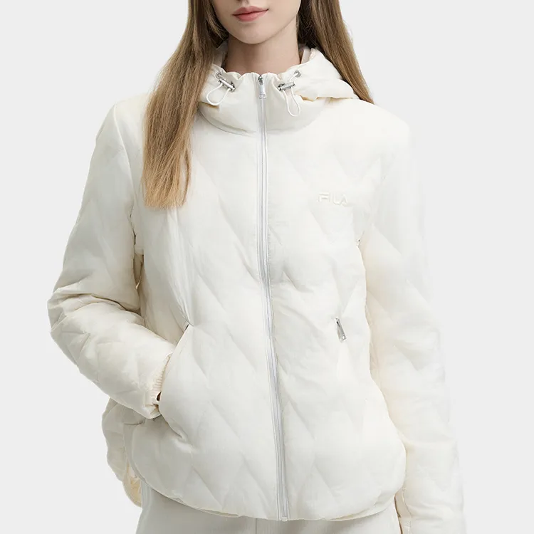 FILA Down Jacket Women's Oatmeal Beige-2