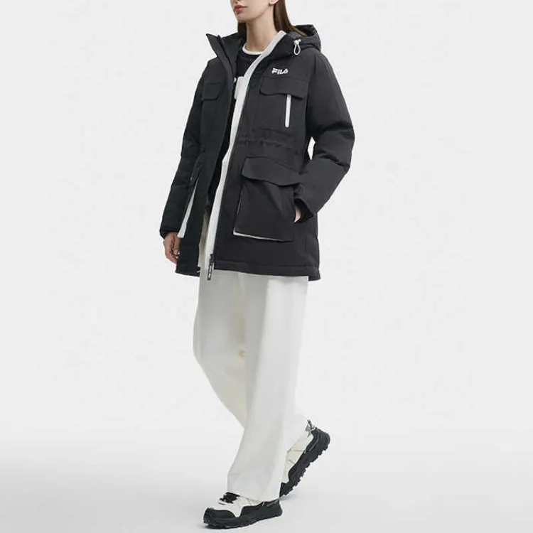 FILA Down Jacket Women's Jet Black-2