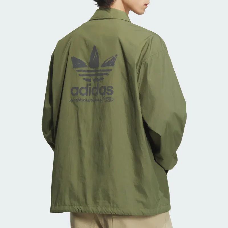 Adidas Originals CITY SKATE Jackets Coats Men Strata Olive Green/Dark Green-3