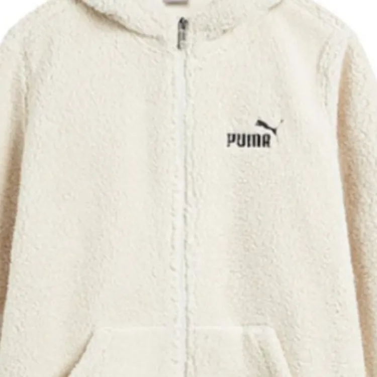 PUMA Velvet feel Coat Unisex White-3