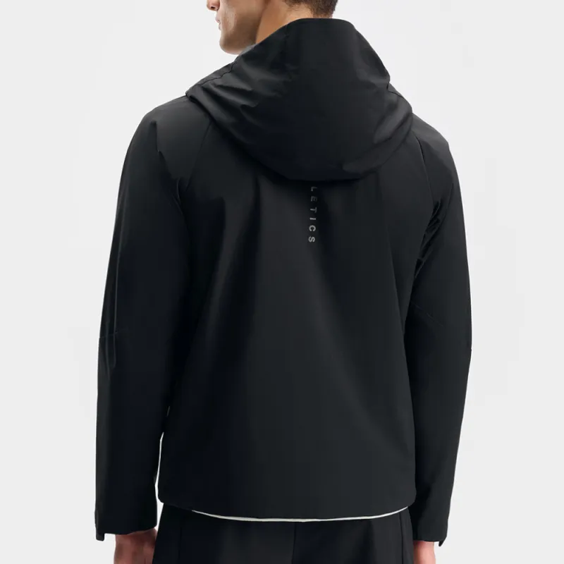 FILA Fitness Wear Resistant Windbreaker Jacket Men's Pitch Black-3
