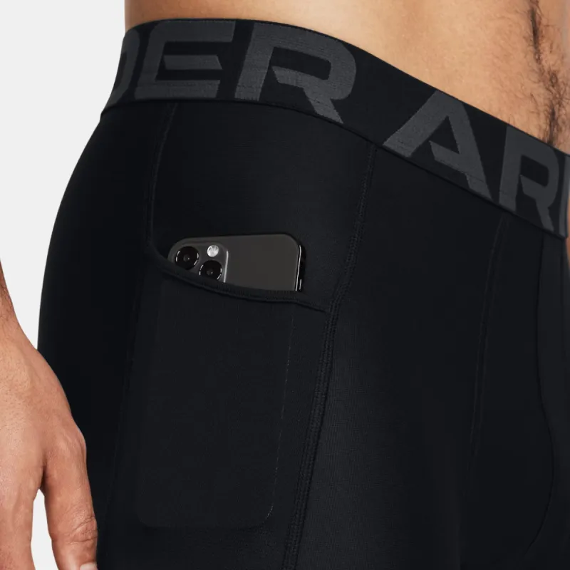 Under Armour HeatGear Knitted Sports Pants Men's Black-5