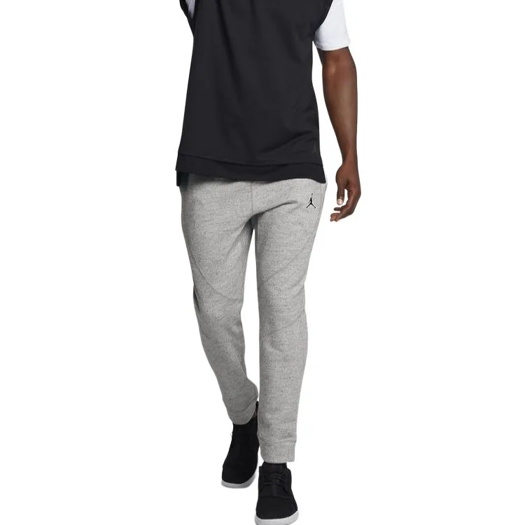 Jordan Knitted Sweatpants Men Light Gray-4