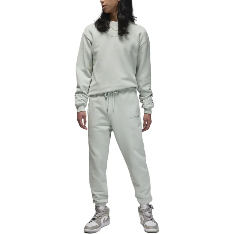 Jordan Jordan Wordmark Knitted Sports Pants Men's Light Silver-2