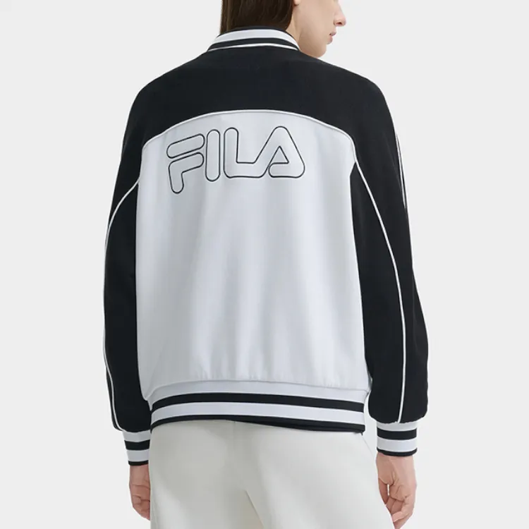 FILA Baseball Jacket Women's Standard White-3