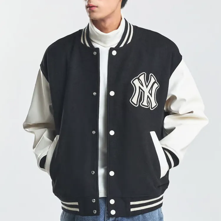 MLB Baseball Jacket Unisex Black-2