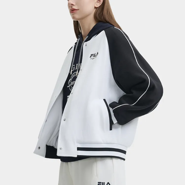FILA Baseball Jacket Women's Standard White-2