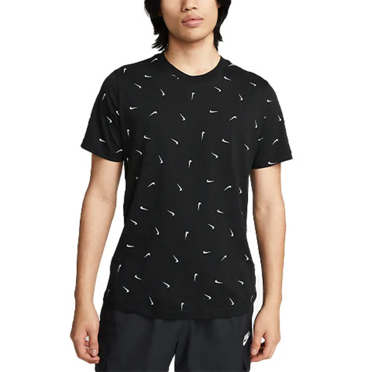 Nike T Shirts Men Black-2