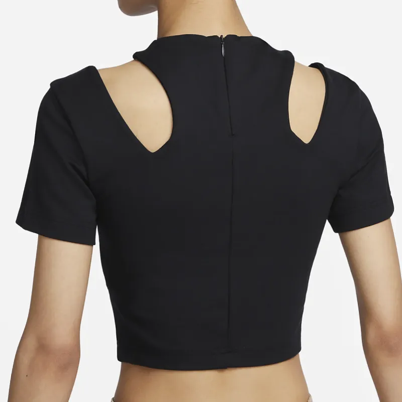 Nike Crop Tops Women's Black-3