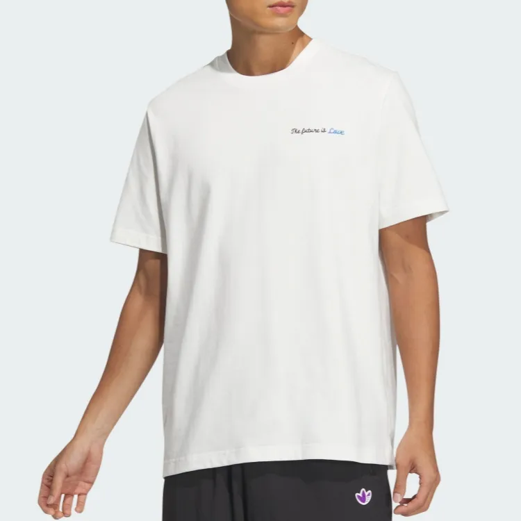 【adidas】CHINESE V-DAY ALLOVER PRINT 半袖シャツ Adidas Originals Chinese V-Day T-Shirts Unisex White - POIZON