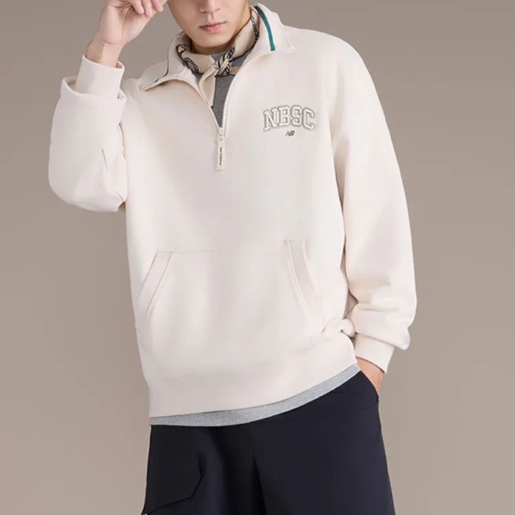New Balance NB Sweatshirt Men's Beige-3