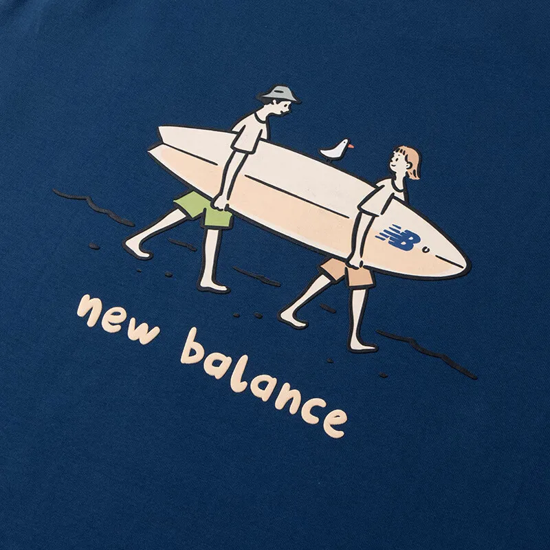 New Balance T Shirt Unisex Blue-3
