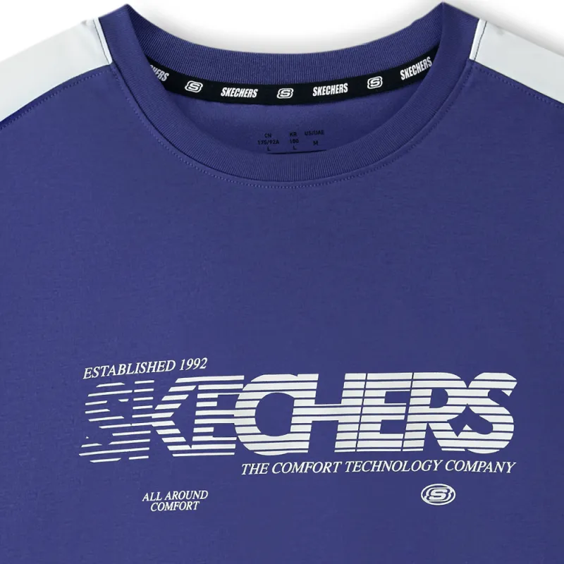 Skechers T Shirt Unisex Captain Purple-3