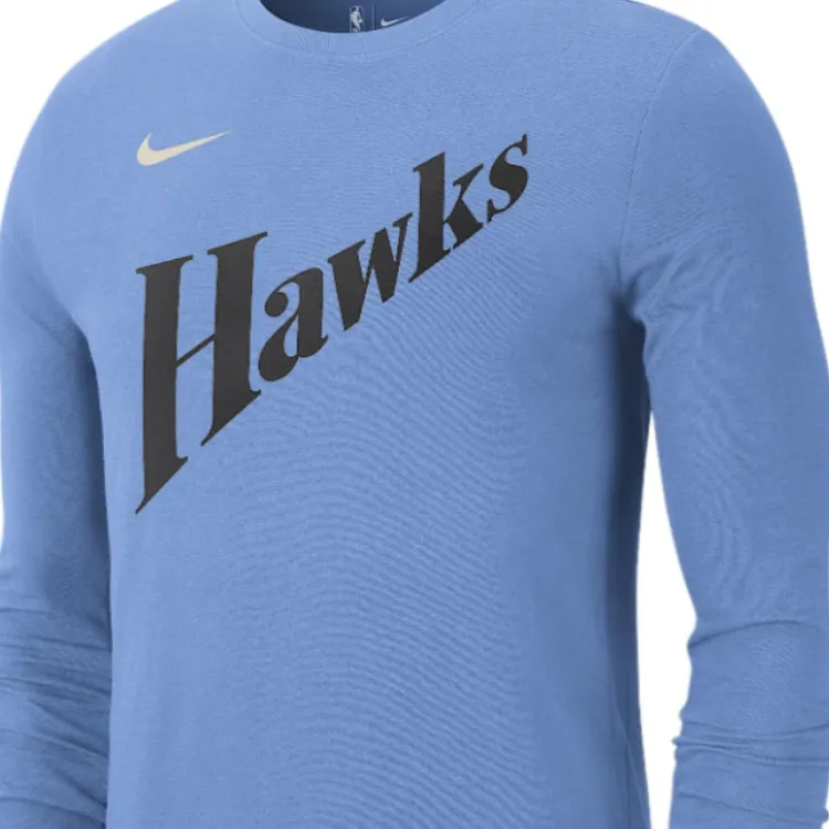 Nike Atlanta Hawks Essential City Edition Men's Nike Nba Long Sleeve T Shirt-2