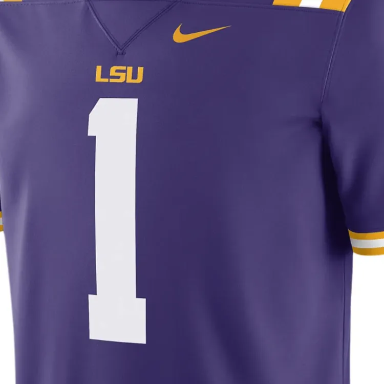 Nike Lsu Tigers Men's Nike Dri FIT College Game Jersey-2