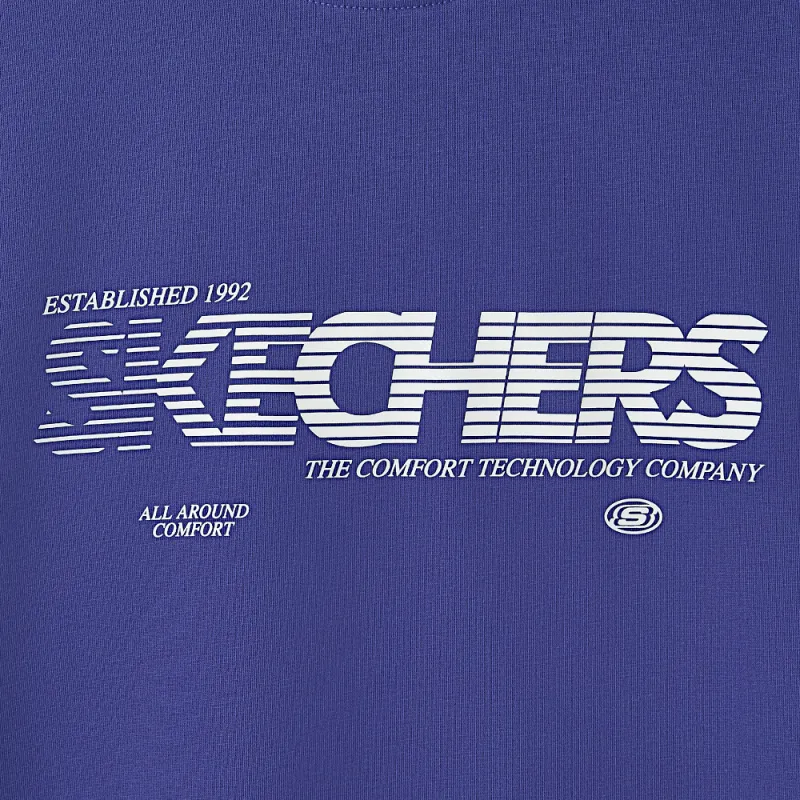 Skechers T Shirt Unisex Captain Purple-2