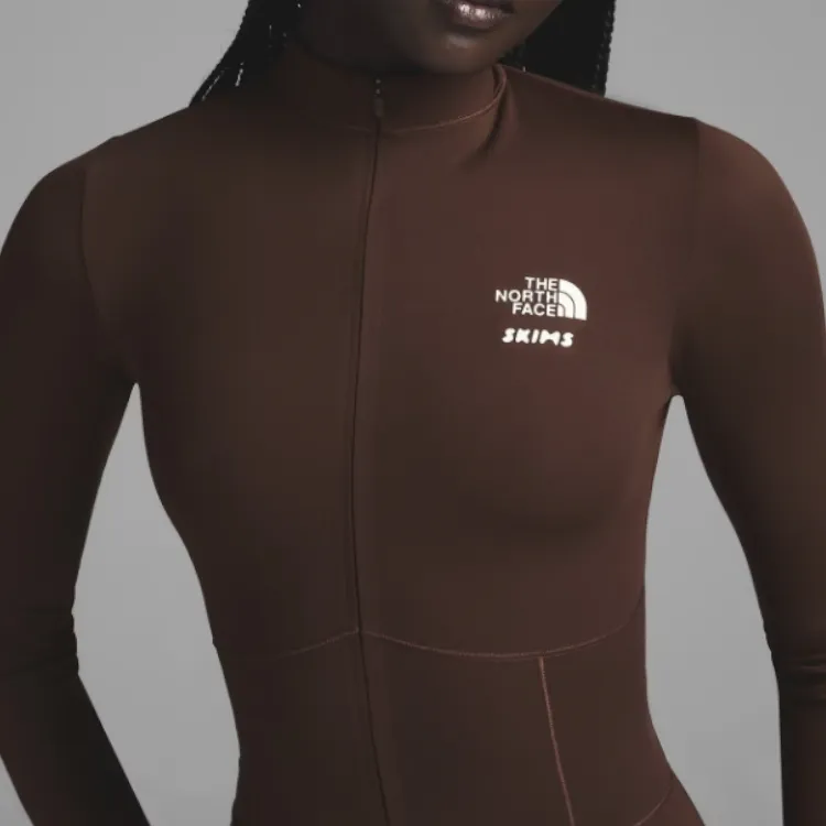 Skims X Tnf Refina Bodysuit Cocoa-5
