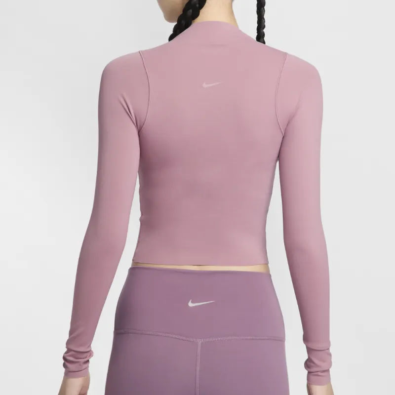 Nike ZenvyDri Fit T Shirt Women's Gray Purple Red/White-4