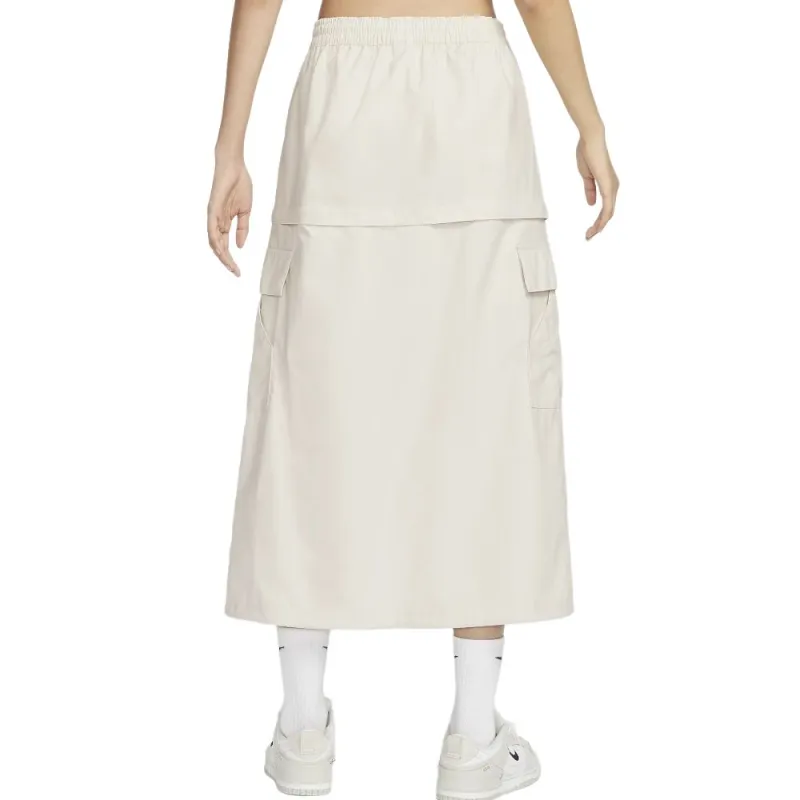 Nike Casual Long Skirts Women's White-4