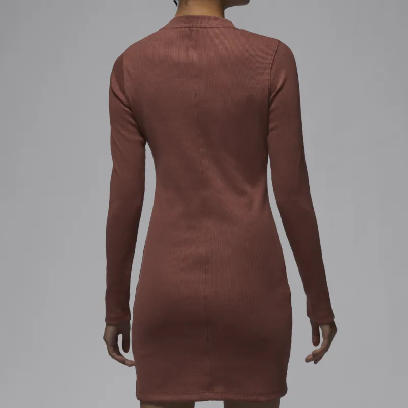 JORDAN Women's 1/2 Zip Long Sleeve Knit Dress-3