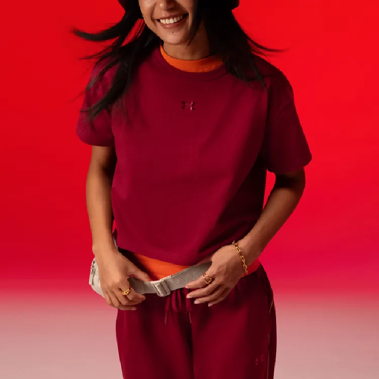 Under Armour T Shirt Women's Flame Red-2