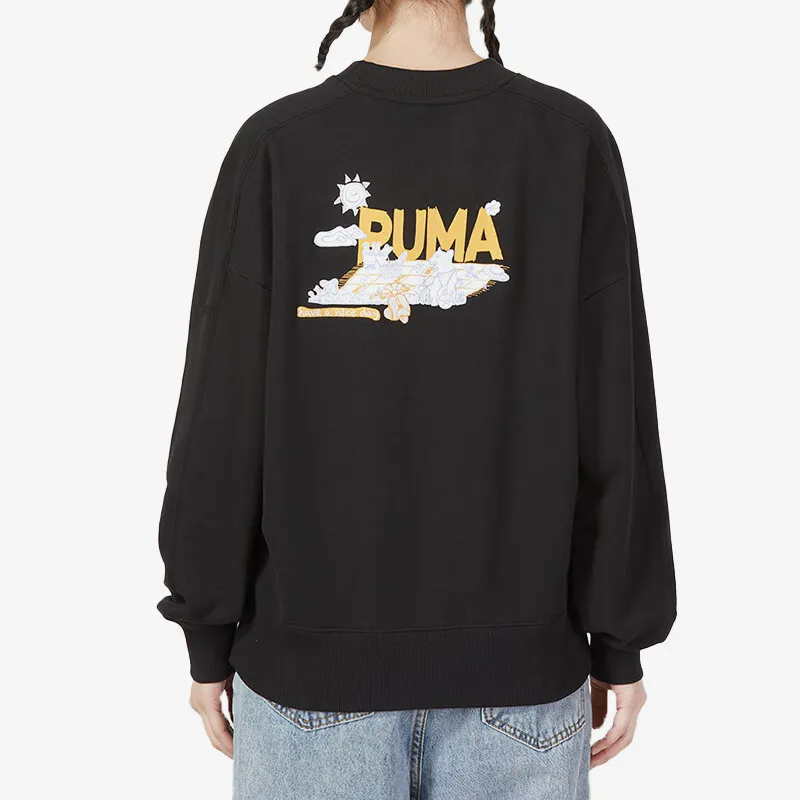 PUMA CLASSICS Sweatshirts Women's Black-3