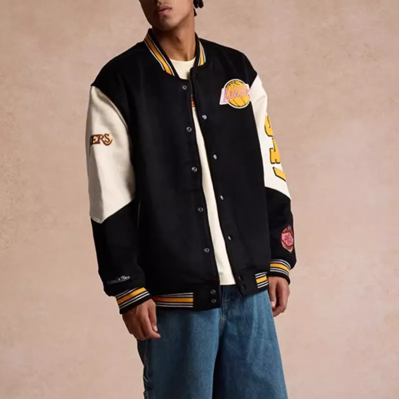 Mitchell & Ness Jacket Unisex Black-2
