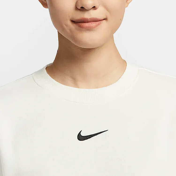 Nike Sportswear Phoenix Fleece Sweatshirt Women's Canvas White/Black-4