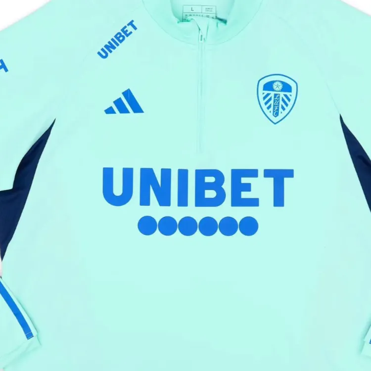 Adidas 2023 24 Leeds United Player Issue Soccer Jerseys Unisex Teal-3