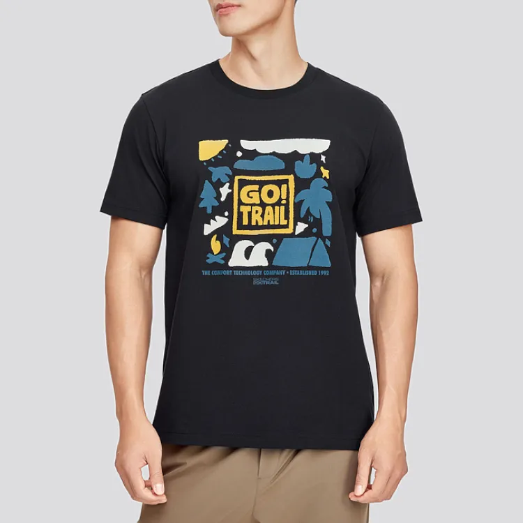Skechers SS24 T Shirt Men's Carbon Black-2