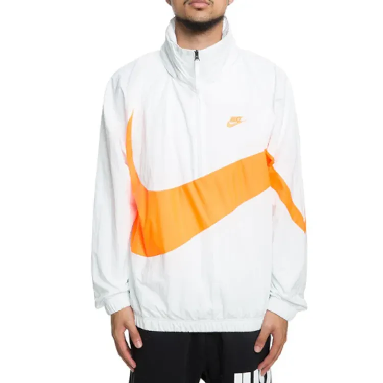 Nike Jackets Men White Orange-2